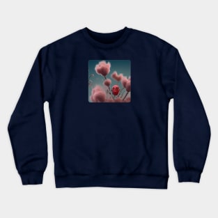 A.I. Generated Alien Flower with Robotic Pollinator Crewneck Sweatshirt